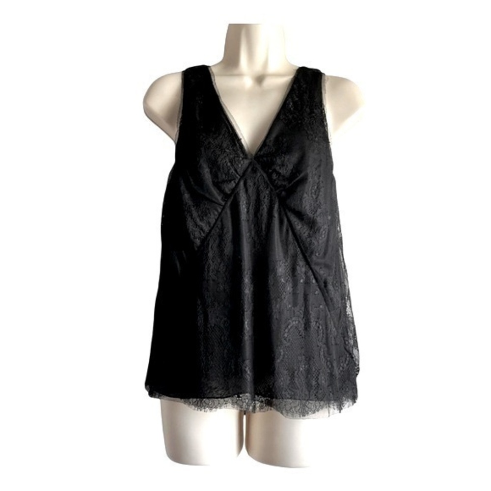 Vintage J. Crew Floral Lace Shell Tank Top - Picture 1 of 8
